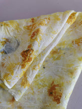 Indlæs billede til gallerivisning Plantefarvet silketørklæde gule nuancer