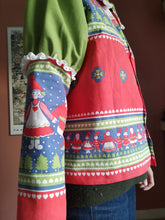 Indlæs billede til gallerivisning Vicky skjorte - Julefarver - str. L