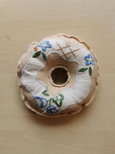 Donut #4 - blå blomster