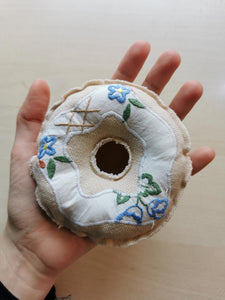 Donut #4 - blå blomster