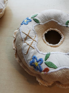 Donut #4 - blå blomster