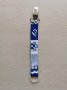 Suttesnor patchwork blåt broderi