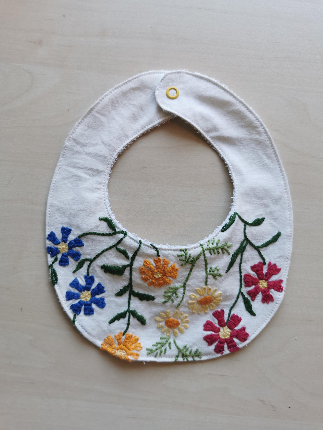 Savlesmæk - Broderet blomster