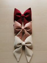 Indlæs billede til gallerivisning Sløjfe - julerødt velour
