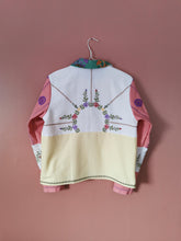 Indlæs billede til gallerivisning Patchwork skjorte - pastelbroderier med svampe
