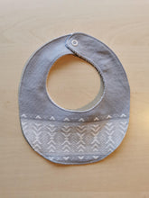 Indlæs billede til gallerivisning Savlesmæk - grå med hvide vævninger
