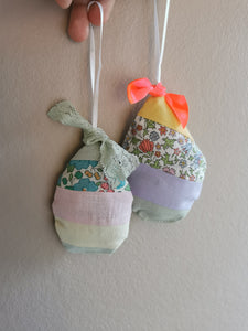 Patchwork påskeæg, pastelfarver