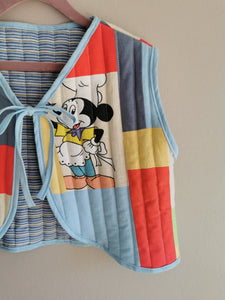 Vest, Retro Mickey Mouse stof, str. 116-122